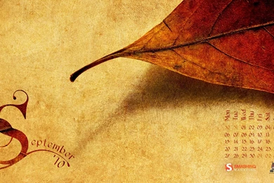Calendar, Wallpapers, Autumn, September, Desktop, Paper (