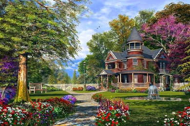 Late Summer Garden   (