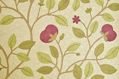 Red Gold Floral Wallpapers