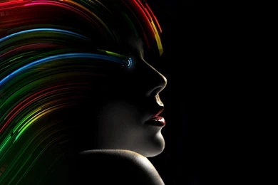 Wonder Woman, Abstract, Dark, Colorful, Black Background, Women ...