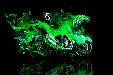 Moto Ducati Diavel Tiger Green Fire 2013 HD Wallpapers design by ...