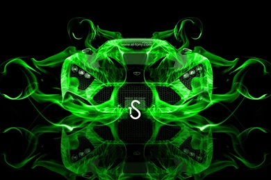 Zenvo ST1 Front Green Fire Abstract Car 2013 HD Wallpapers Design ...
