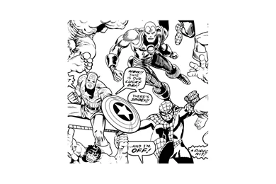 Color Your Own Heroes   Marvel Wallpapers