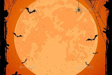 Halloween Backgrounds With Moon And Pumpkins