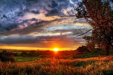 Earth Sunset Backgrounds