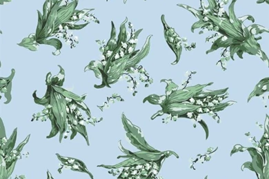 Green Blue Floral Wallpapers