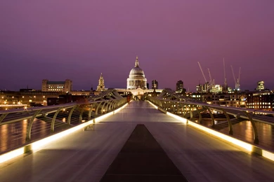 Millennium Bridge London Cityscape Wallpapers