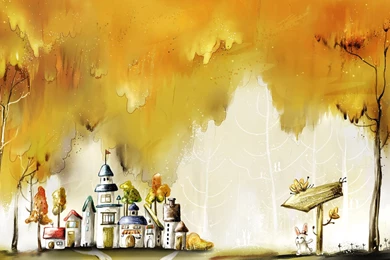 Autumn Fairyland Wallpapers For 20 Inch Widescreen LCD Monitor ...