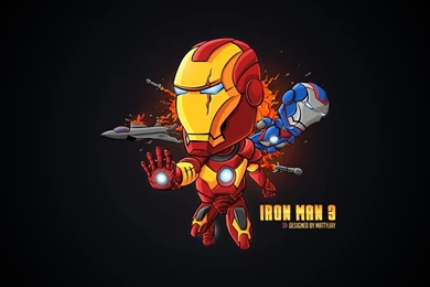 Iron Man Cartoon Wallpapers » WallDevil   Best Free HD Desktop And ...