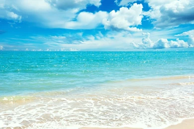 Summer Blue Sky And Clear Waters Wallpapers, Beach Pictures And Images