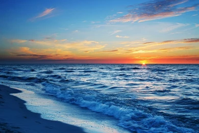 Beach Sunset And Turquoise Waters Wallpapers, Beach Pictures And ...