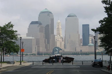 September 11, 2001 Memorial Near Exchange Place (PATH). Photo ...