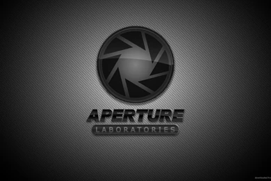 Download 1920x1080 Aperture Science Black Logo Wallpapers