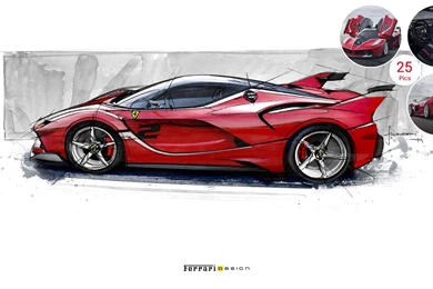 2015 Ferrari FXX K   Design Sketch
