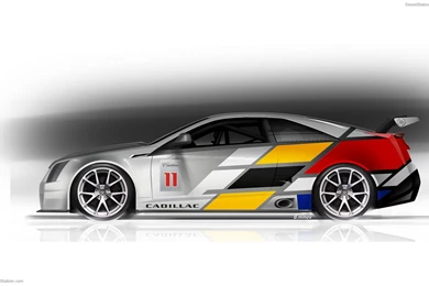 Cadillac CTS V Coupe Race Car Widescreen Exotic Car Picture