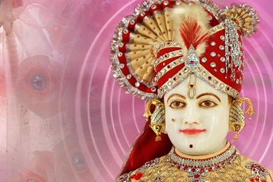 Lord Swaminarayan Play Holi With Village People HD Wallpapers