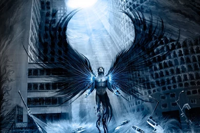 Disaster Water Angel In The City Wallpapers From Angels Wallpapers