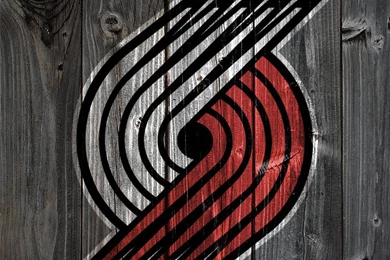 Portland Trailblazers Wood iPhone 4 Backgrounds