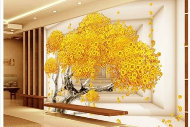 Popular Money Tree Wallpaper Buy Cheap Money Tree Wallpapers Lots ...