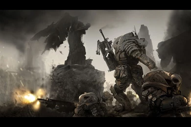 Battles Dark Futuristic Grim Science Fiction Wallpapers (