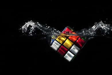 Rubik's Cube Splash In Water Wallpapers HD By Samuels Graphics On ...