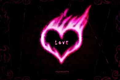 Love Pink Heart Valentines Wallpapers   (