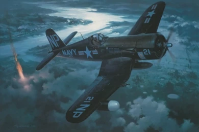 Download Wallpapers Vought F4u Corsair, Pacific Fighter, Ww2, War ...