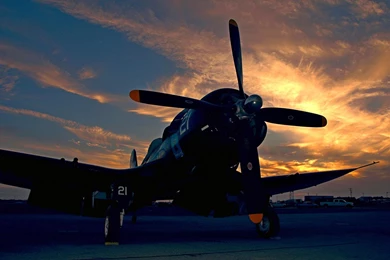 SUNSET CORSAIR WALLPAPER   (