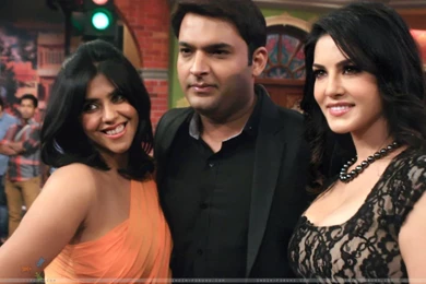 Wallpapers   Ekta Kapoor & Sunny Leone Promote Ragini MMS 2 On ...