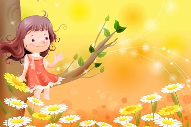 Free Wallpapers   Free Cartoon Wallpapers   Vector Childhood 1 ...