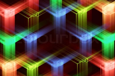 Abstract Backgrounds With Multi coloured Stars On Black