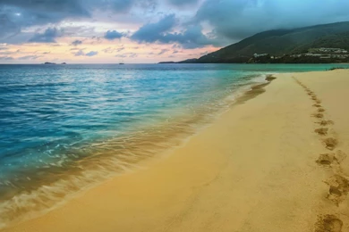 Footprints In The Sand Wallpapers