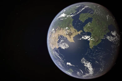Our Blue Marble [2560x1440 Render] : KerbalSpaceProgram