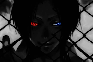 Rokudo Mukuro,katekyo Hitman Reborn,monochrome,grayscale ...