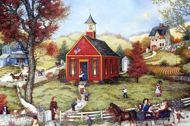 American Folk Art : Linda Nelson Stocks Folk Art Painting ...