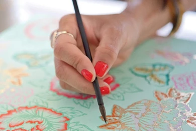 Sharon Lee Crafts Chic Wallpapers Inspired By Korean Folk Art