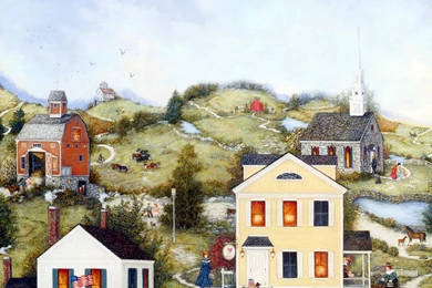 American Folk Art : Linda Nelson Stocks Folk Art Painting ...