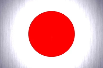 Japan Flag Circle Ball Shape Symbol Texture