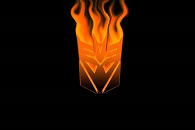 Flaming Decepticons Logo   Transformers Wallpapers