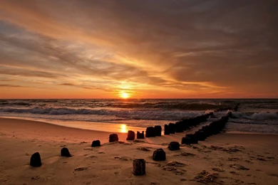 Water, Sunset, Beach, Landscape, High, Definition, Wallpapers ...