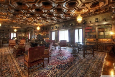 Old Library Room HD Desktop Wallpapers : High Definition ...