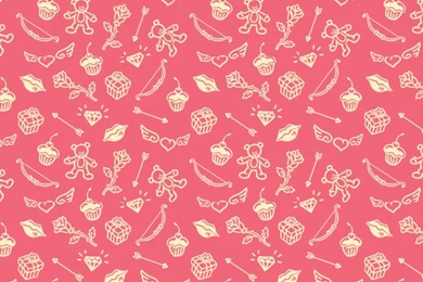 Saint Valentines Cute Things Pattern iPhone 5 Wallpapers / IPod ...