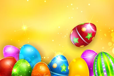 Easter Colorfull Eggs HD Pictures