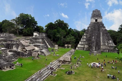 Wallpapers Guatemala Tikal Mayan Ruins Landscape Nature Hd City ...