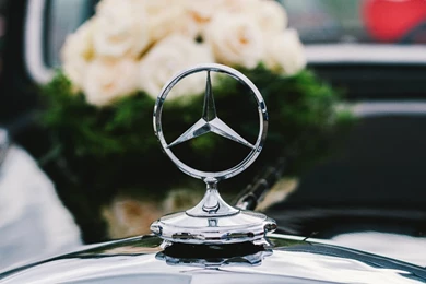 HD Backgrounds Mercedes Benz Logo Badge Vintage Car Wallpapers ...