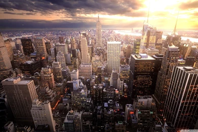 Wallpapers Building Manhattan Empire State Metlife 2560x1440 ...