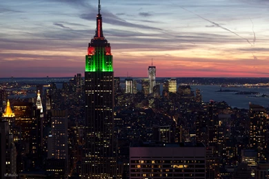22 Wallpaper: Empire State Building Sunset 1071 :: Empire State ...