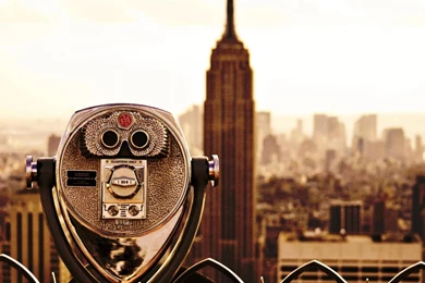 New York, City, Empire State Building, Telescope   HD Wallpapers