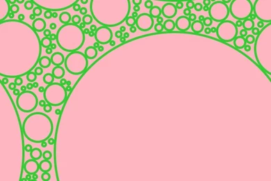 Lime Green And Light Pink Circles Bubbles Sponge Soap Seamless ...