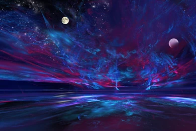 Top Scallopy Purple On Turquoise Wallpapers